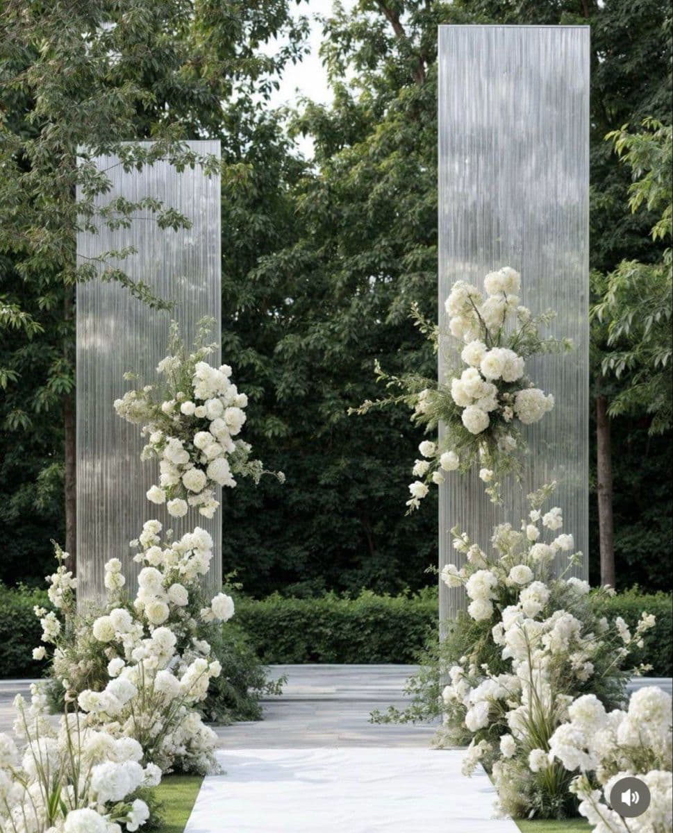 Decoración de ceremonia — Paneles con composición floral